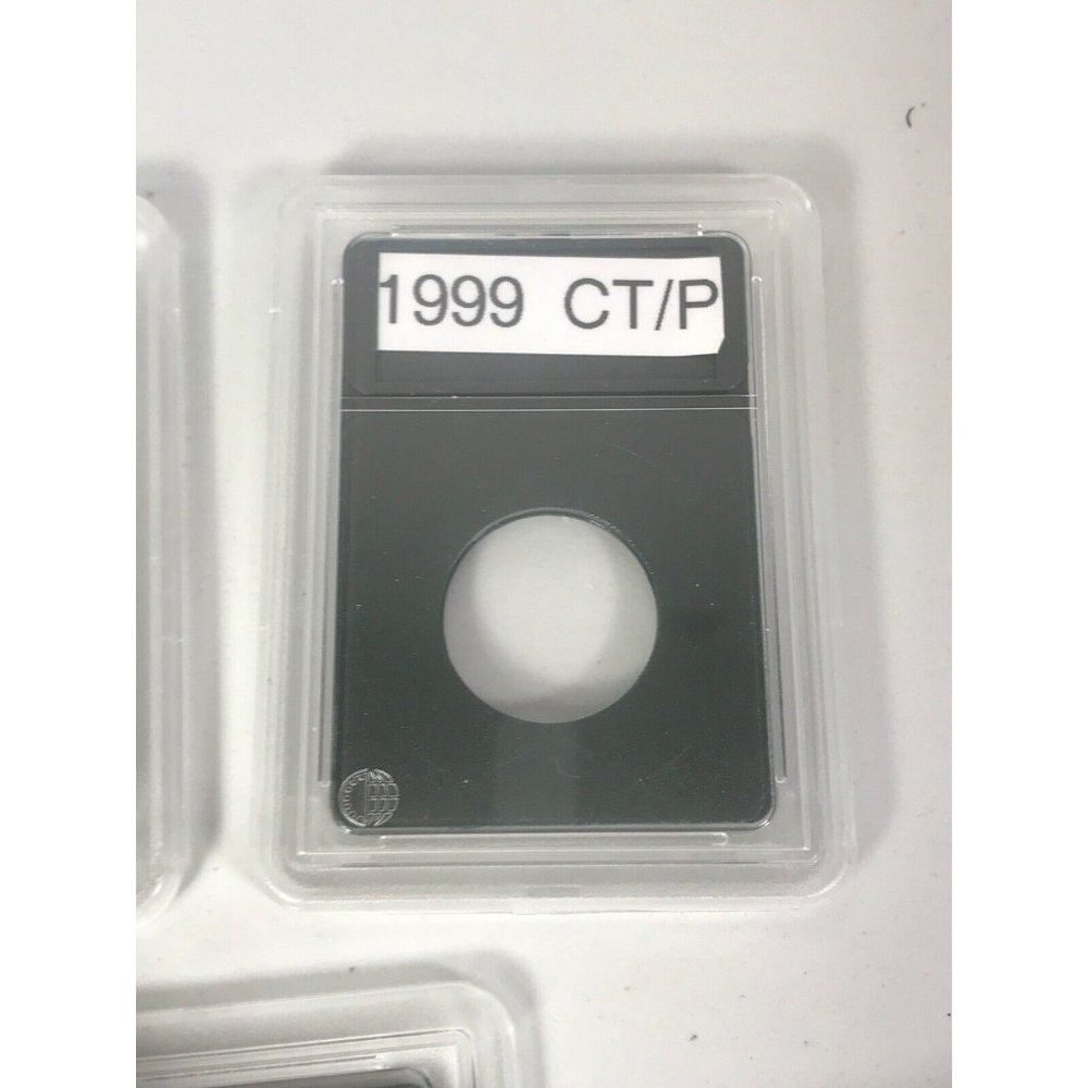 Quarter Premium Plastic Coin Holder Protect Case Display Saver Label Area 3.25" - Picture 2 of 6